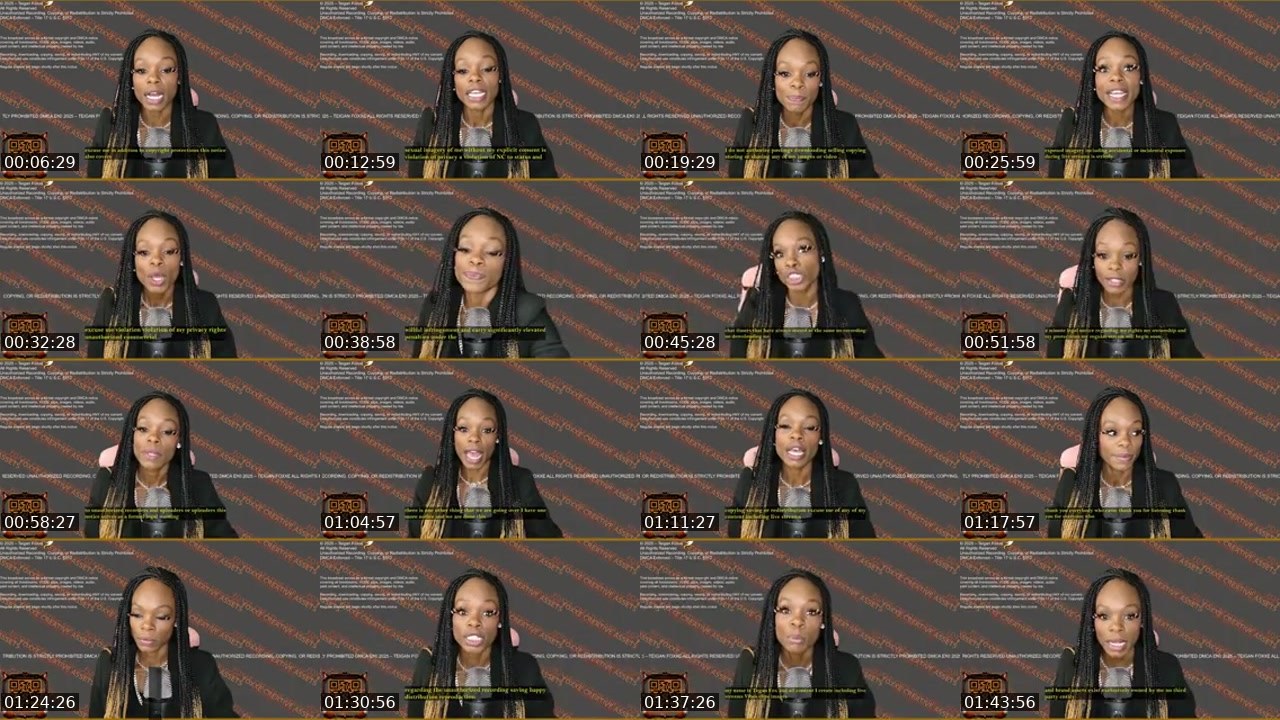 Contact-sheet preview of TeiganFoxxe's Kick recording