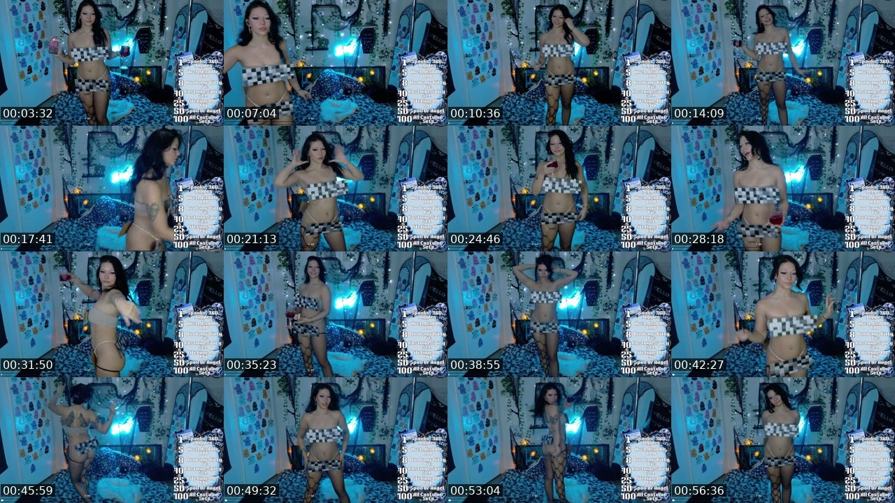 Contact-sheet preview of BlissyxAngel's Kick recording