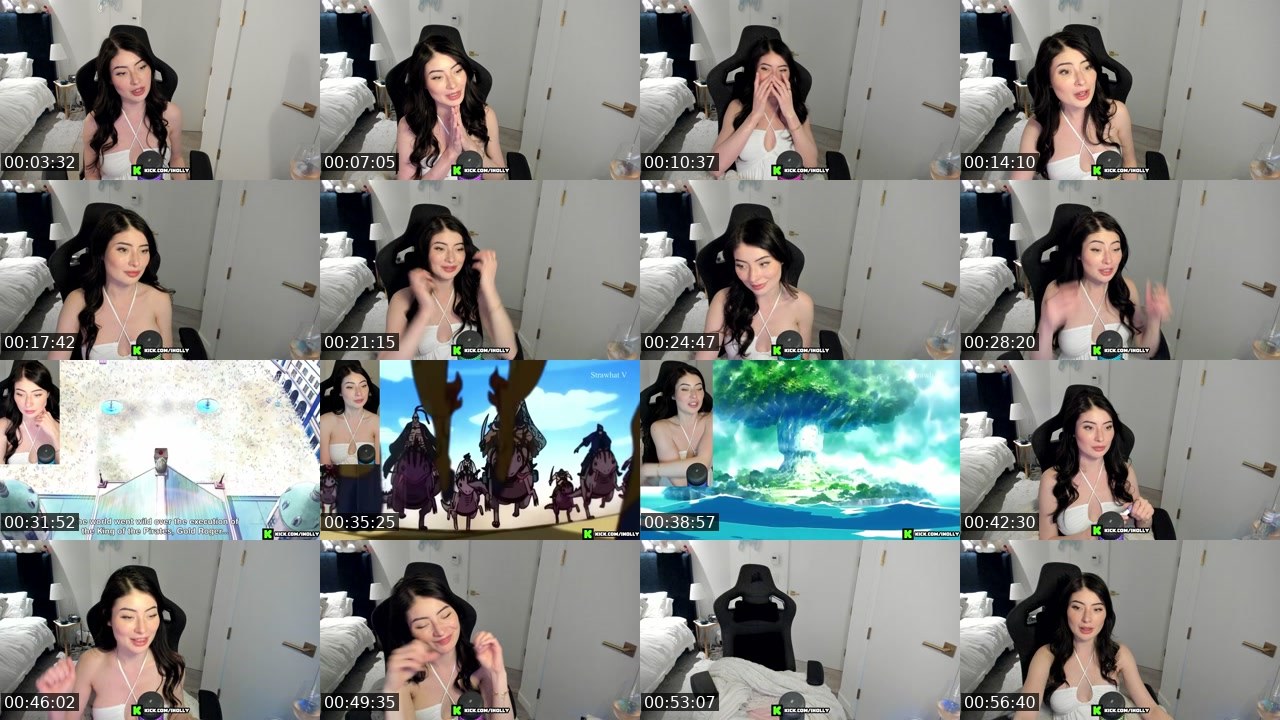 Contact-sheet preview of iHolly's Kick recording