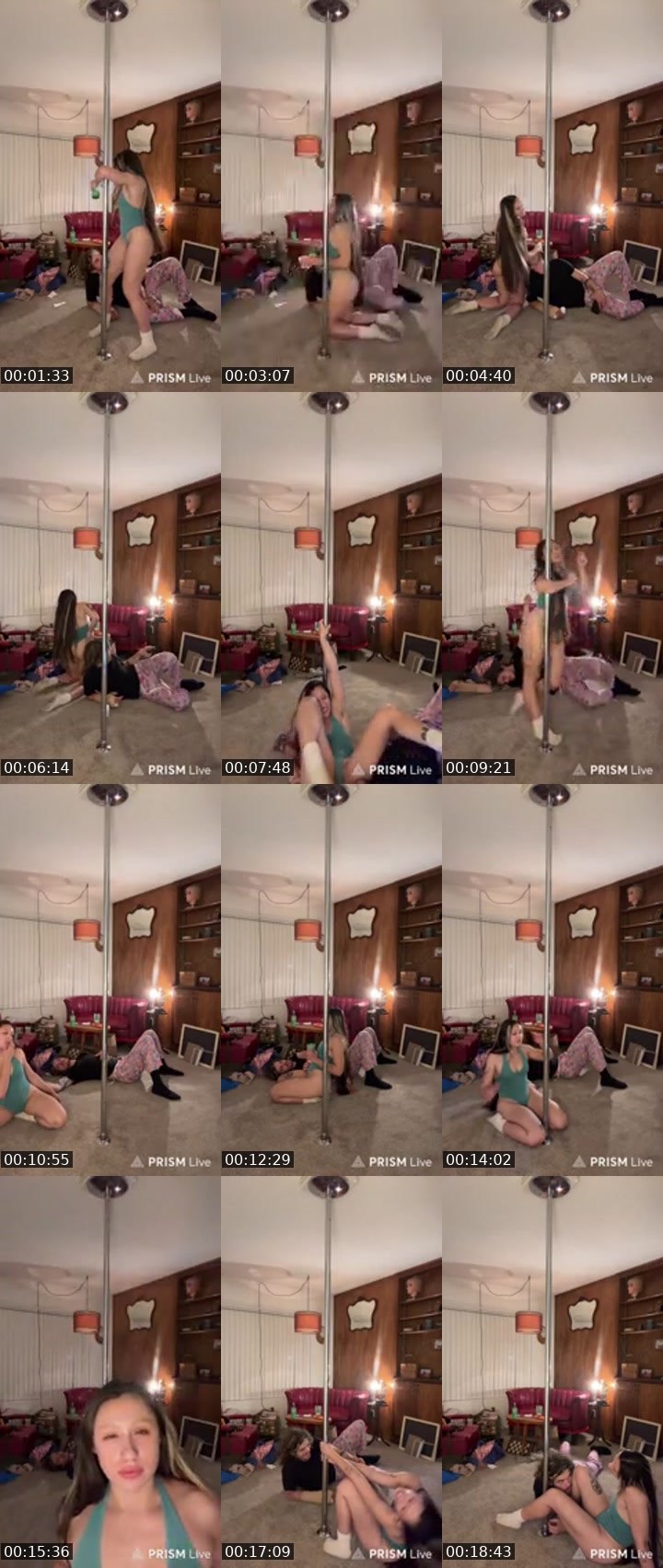 Contact-sheet preview of 1800luckiegirl's Kick recording
