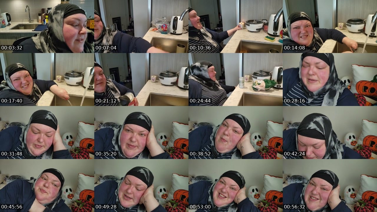 Contact-sheet preview of foodiebeautykick's Kick recording