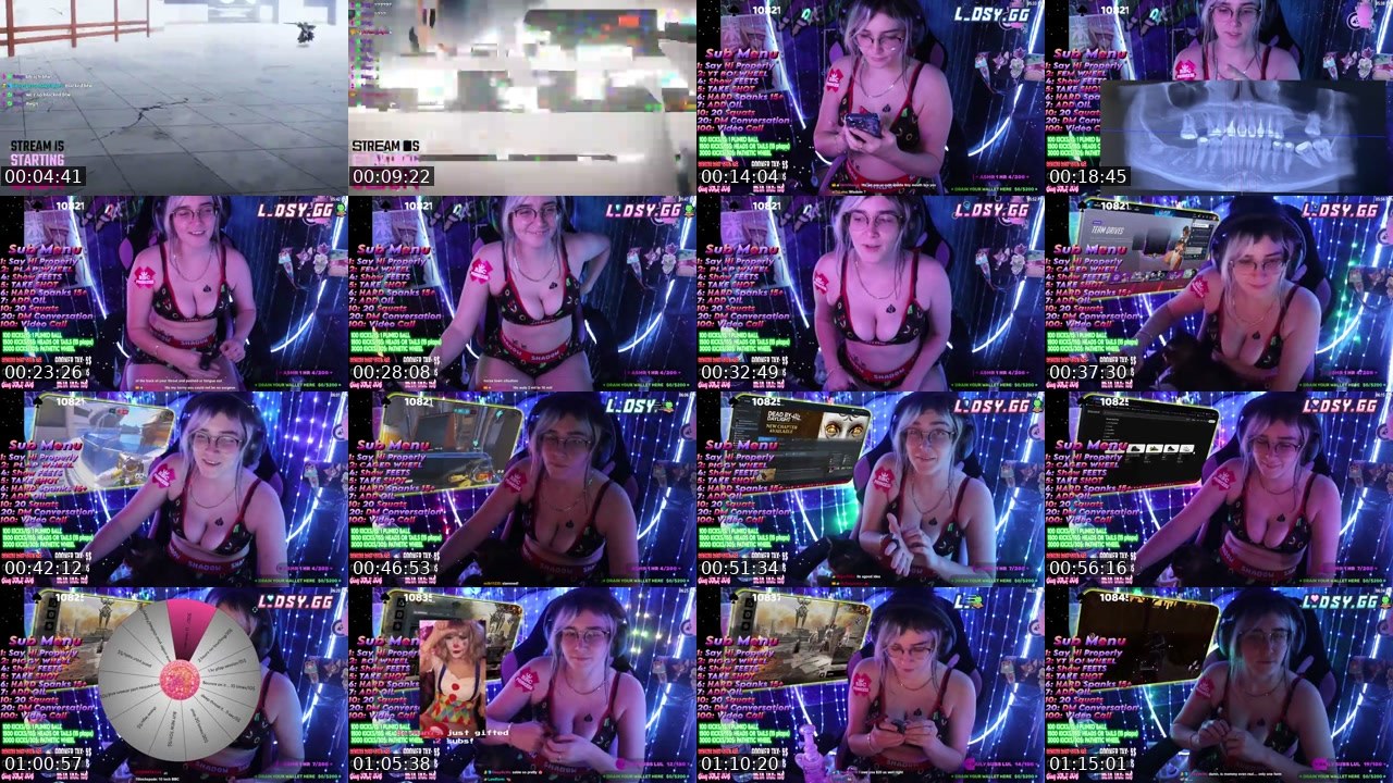 Contact-sheet preview of lidsy's Kick recording