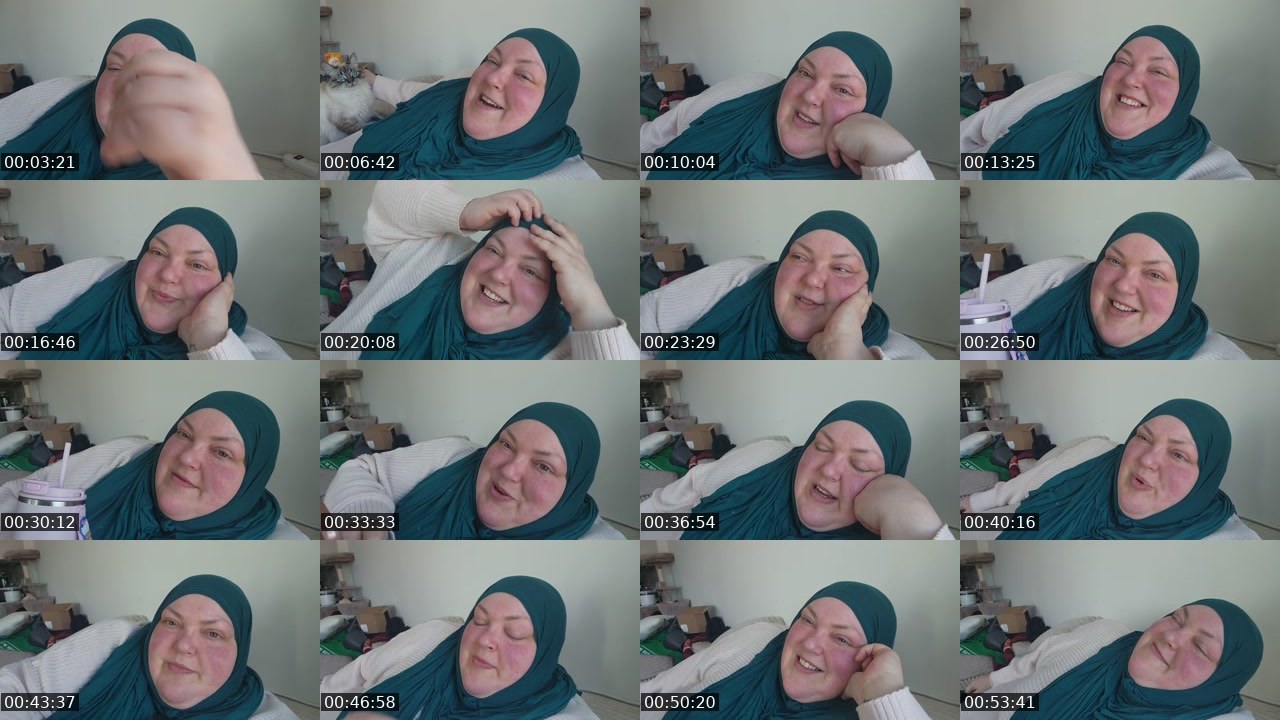Contact-sheet preview of foodiebeautykick's Kick recording