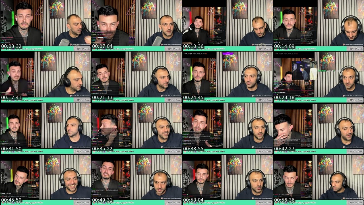 Contact-sheet preview of samanshow's Kick recording