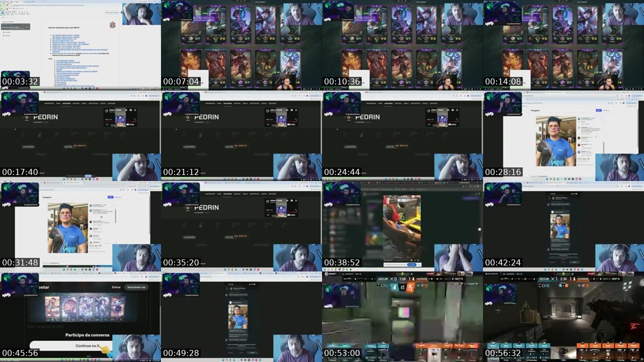Contact-sheet preview of Minerva's Kick recording