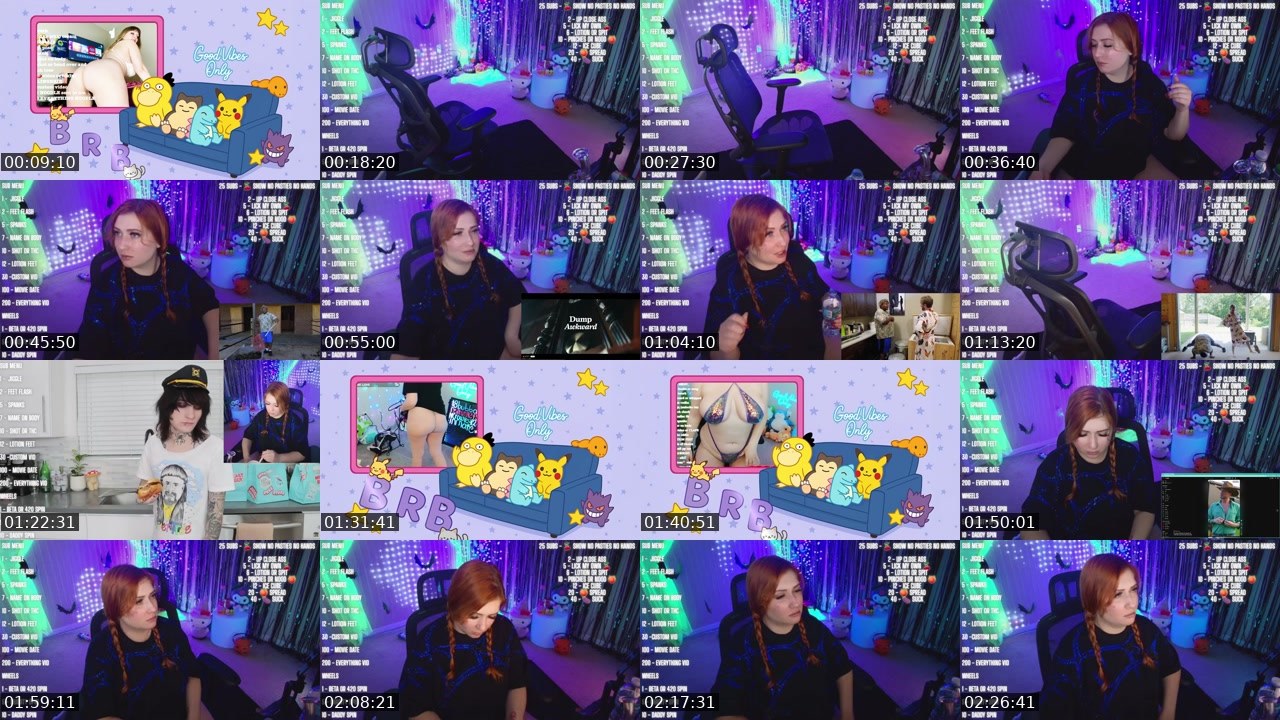 Contact-sheet preview of PeachyJade's Kick recording