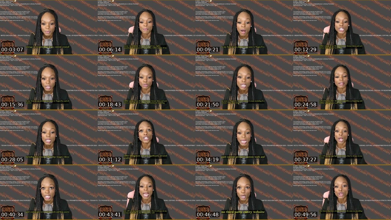 Contact-sheet preview of TeiganFoxxe's Kick recording
