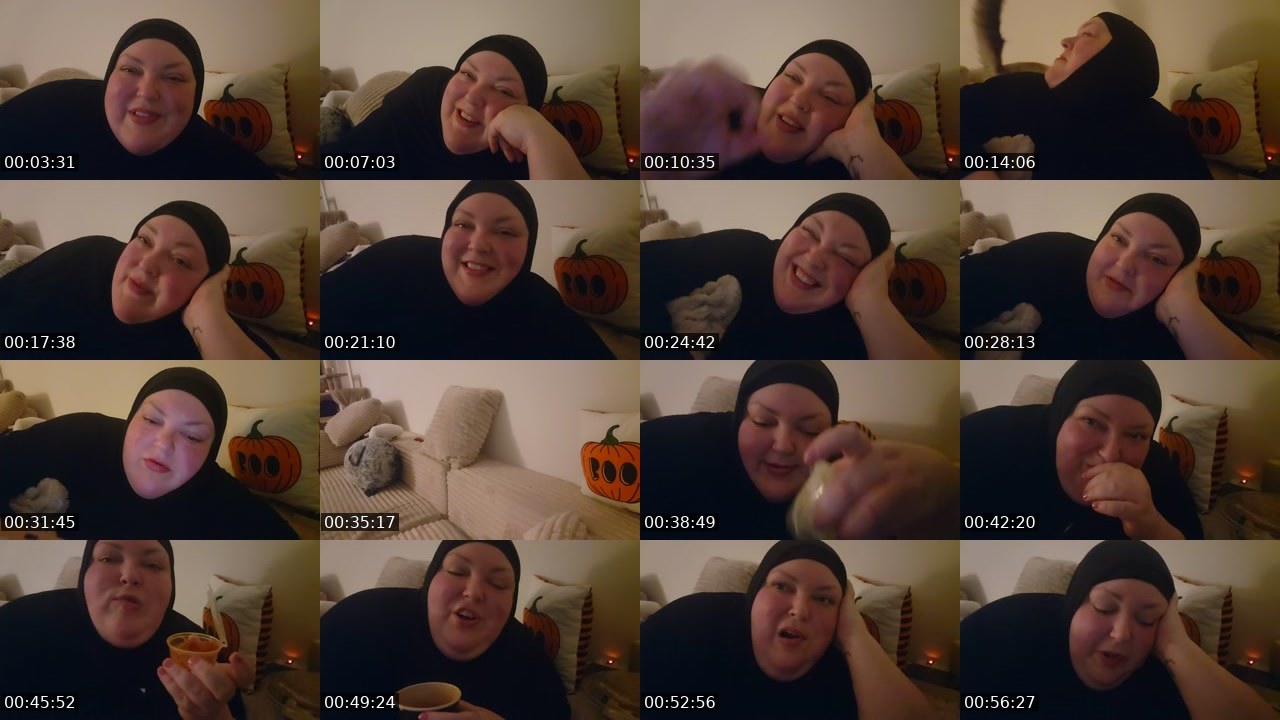 Contact-sheet preview of foodiebeautykick's Kick recording