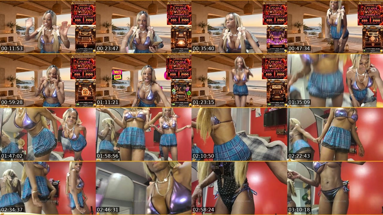 Contact-sheet preview of TeiganFoxxe's Kick recording