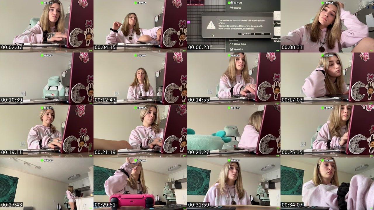 Contact-sheet preview of SolRawr's Kick recording