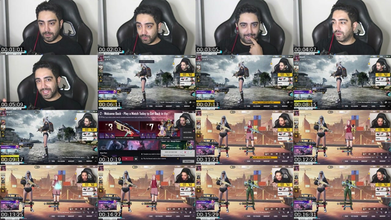 Contact-sheet preview of Shxyxntv's Kick recording
