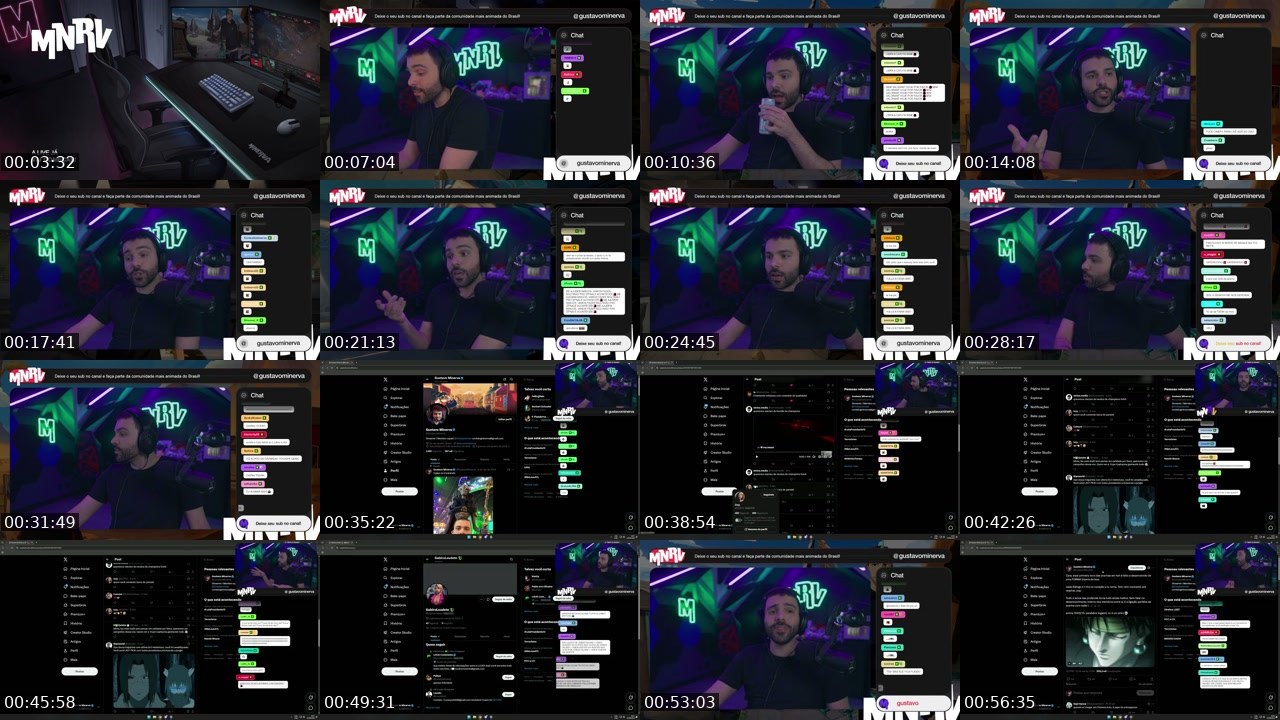 Contact-sheet preview of Minerva's Kick recording