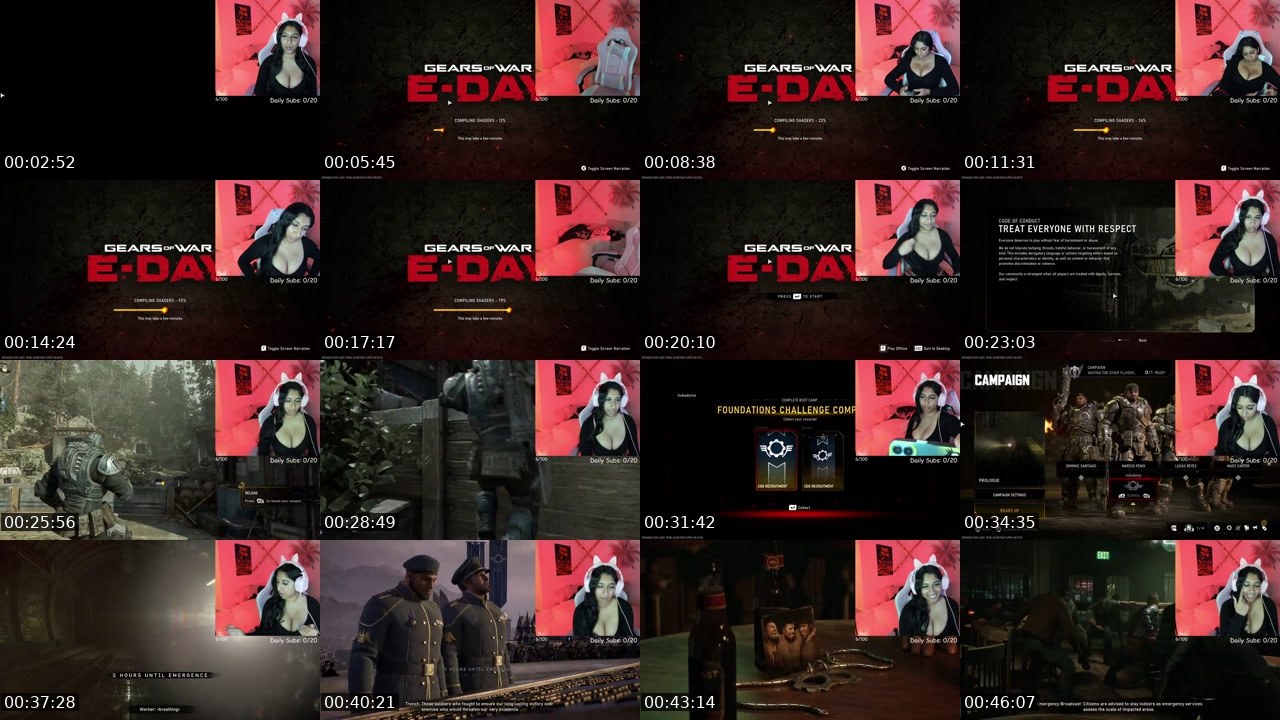 Contact-sheet preview of Indiadymee's Kick recording