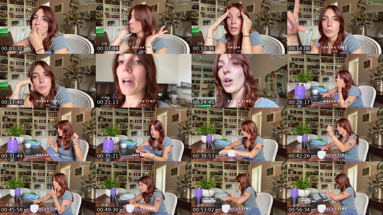Contact-sheet preview of StudyTme's Kick recording