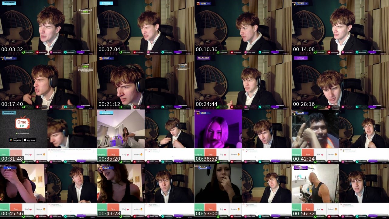 Contact-sheet preview of ProfesorKlakier's Kick recording