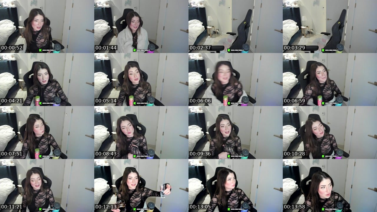 Contact-sheet preview of iHolly's Kick recording