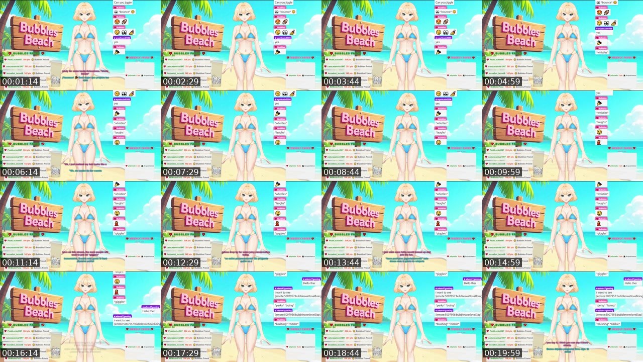 Contact-sheet preview of BubblesWetlove's Kick recording