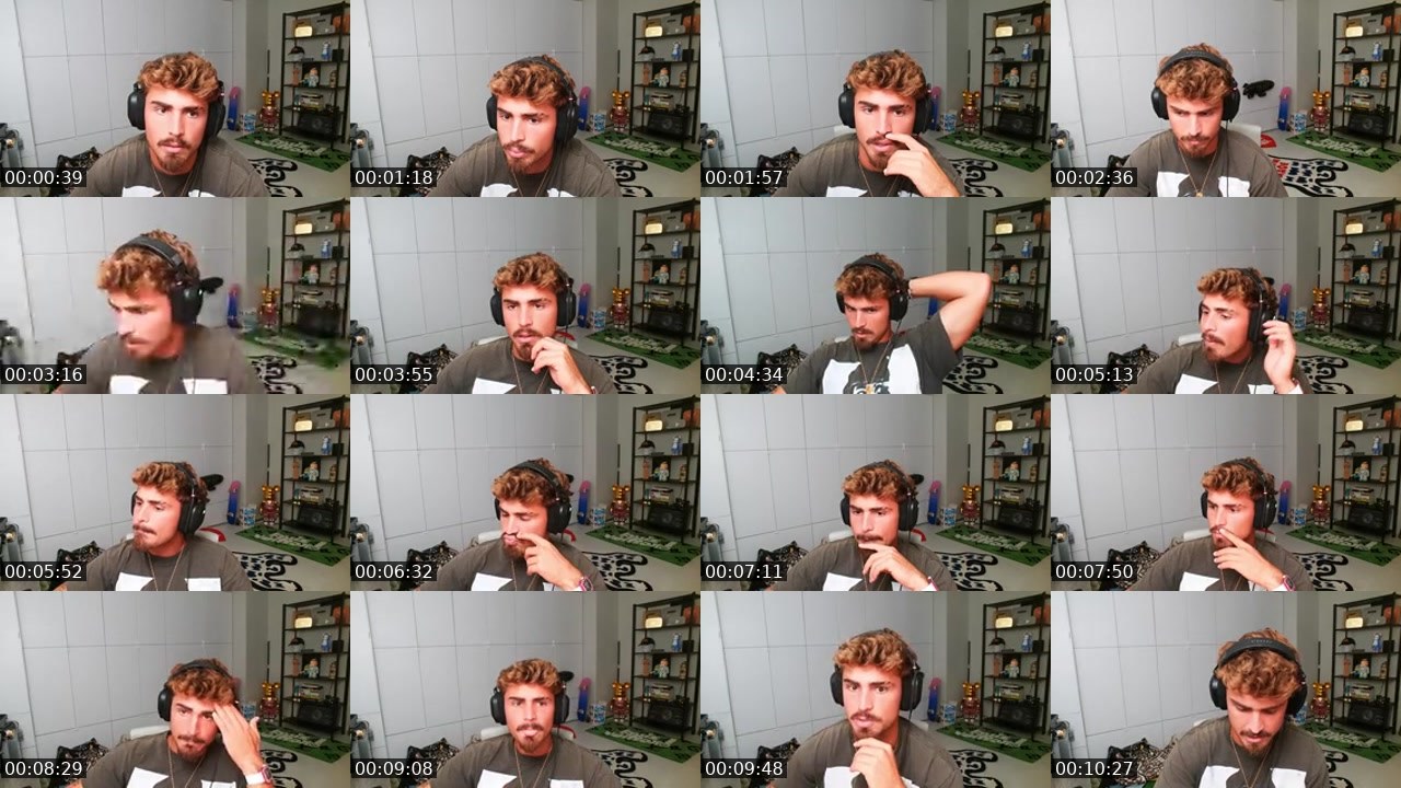 Contact-sheet preview of TJR's Kick recording