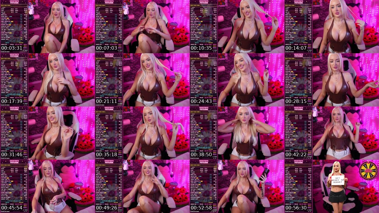 Contact-sheet preview of KristenLanae's Kick recording