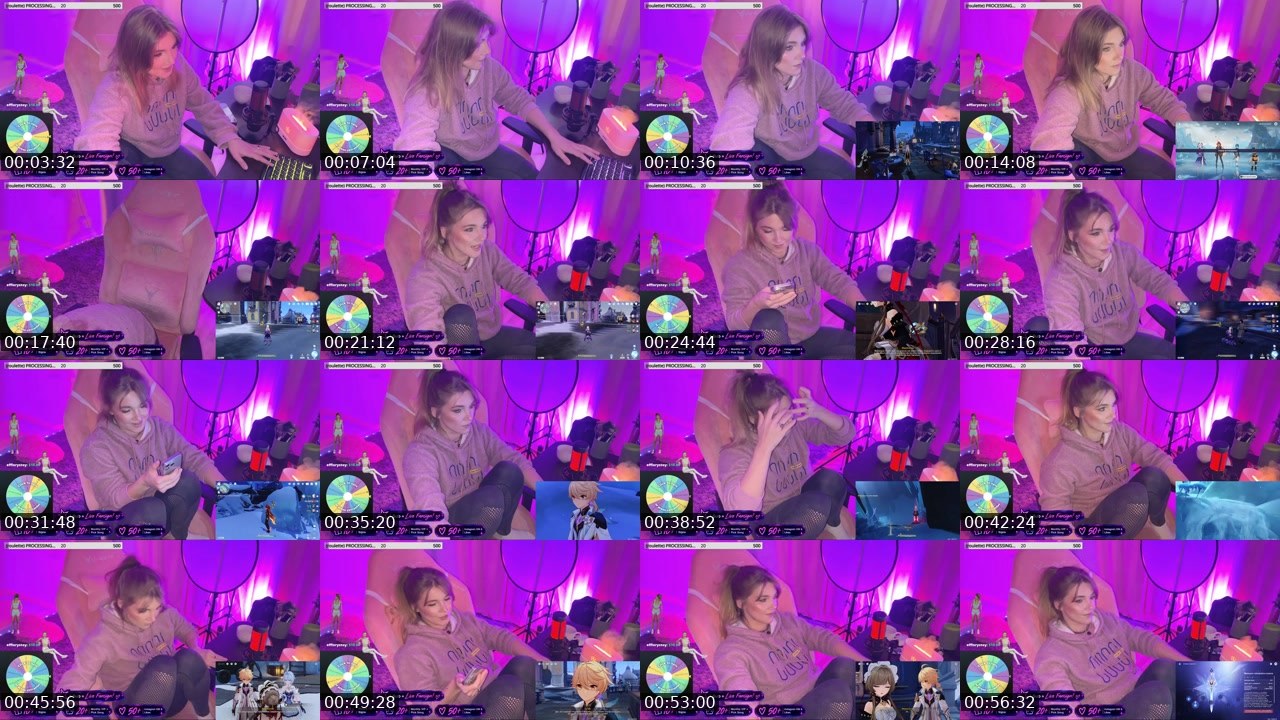 Contact-sheet preview of LXRkick's Kick recording