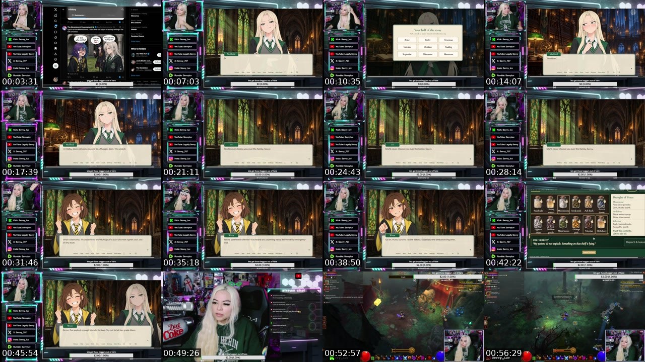 Contact-sheet preview of Sevvy_Luv's Kick recording