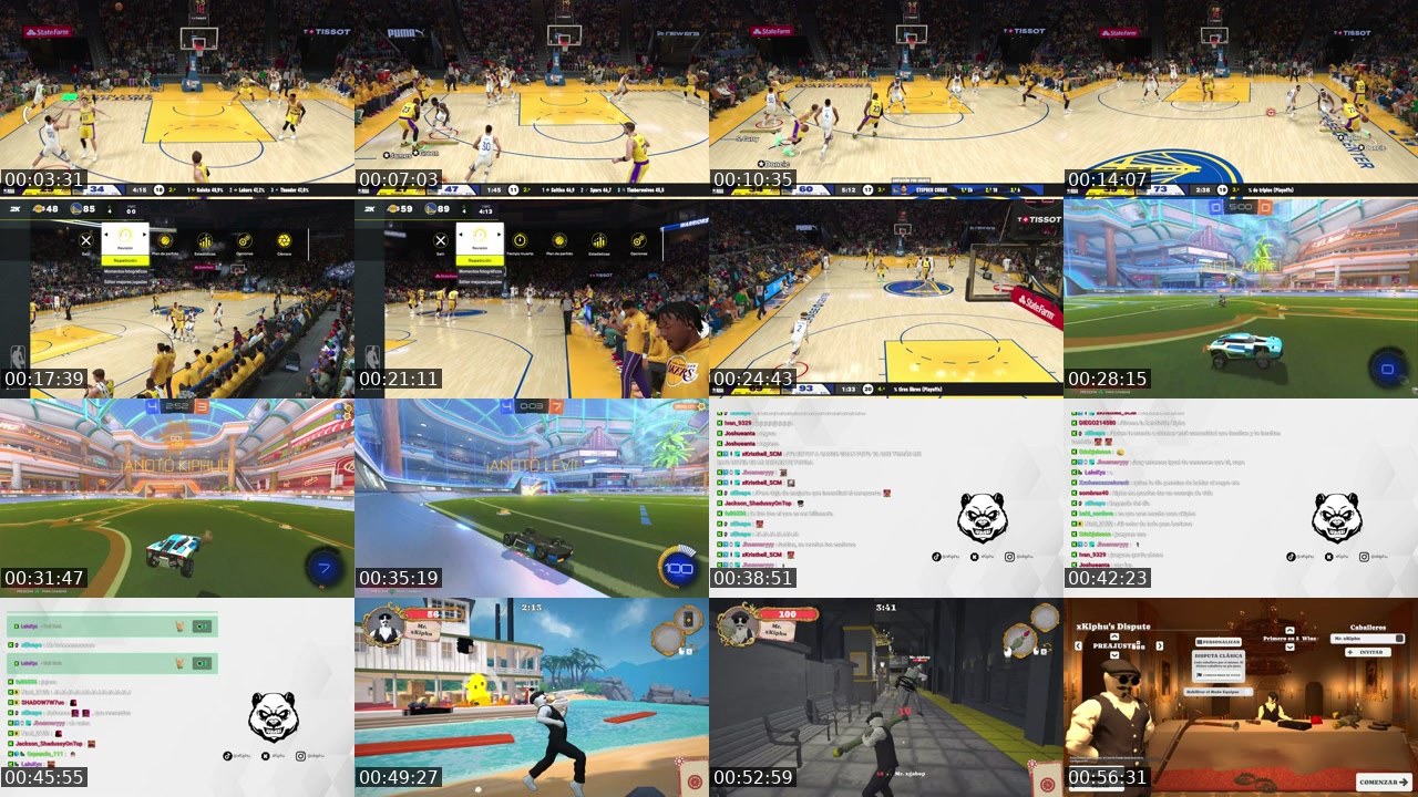 Contact-sheet preview of xKiphu's Kick recording