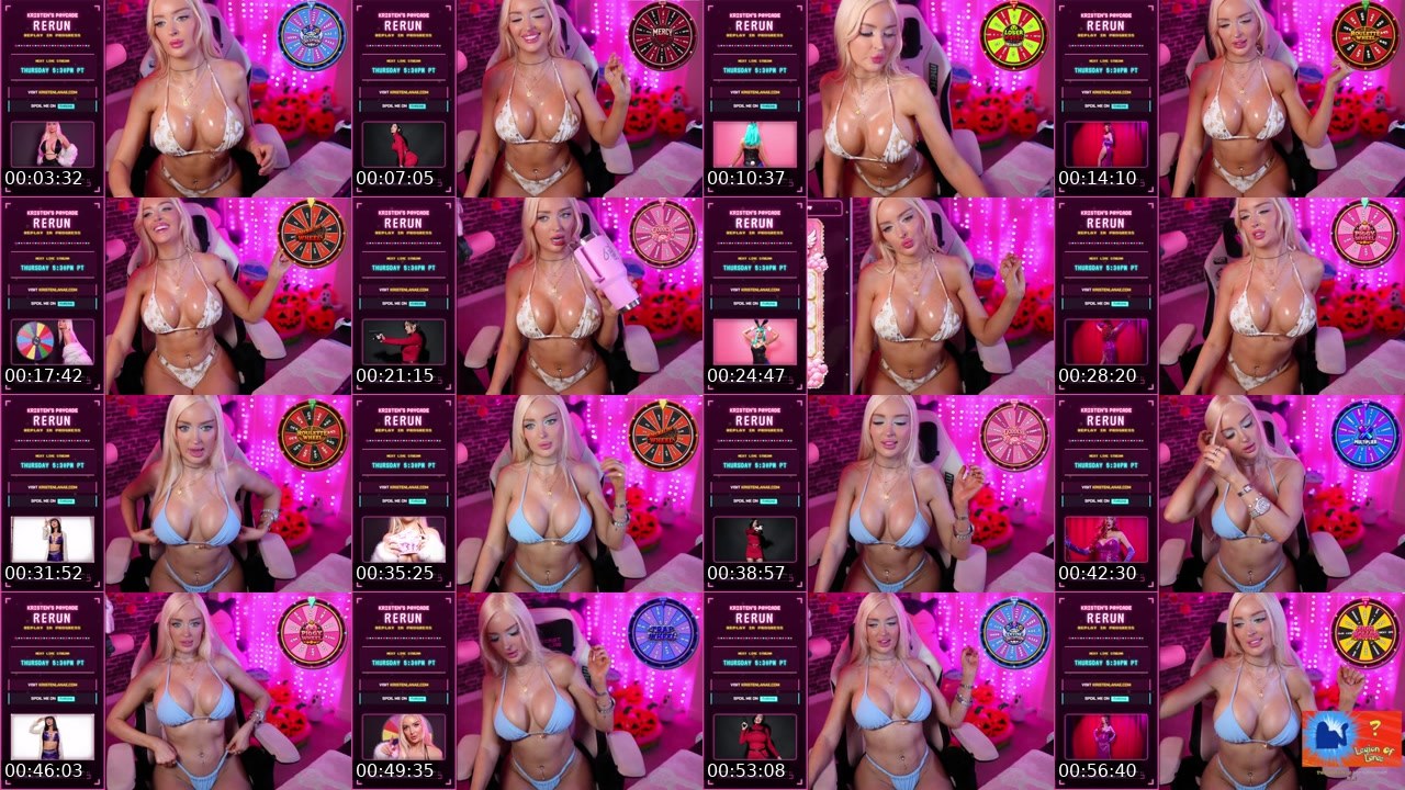 Contact-sheet preview of KristenLanae's Kick recording