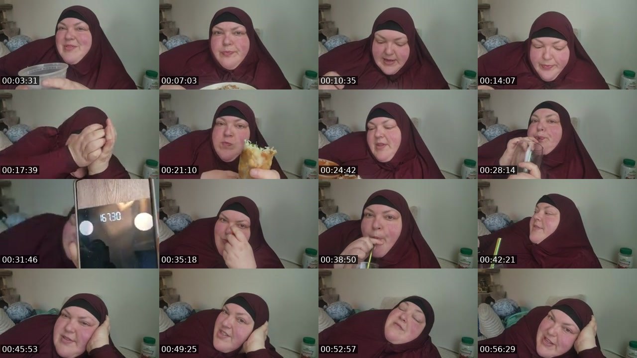 Contact-sheet preview of foodiebeautykick's Kick recording
