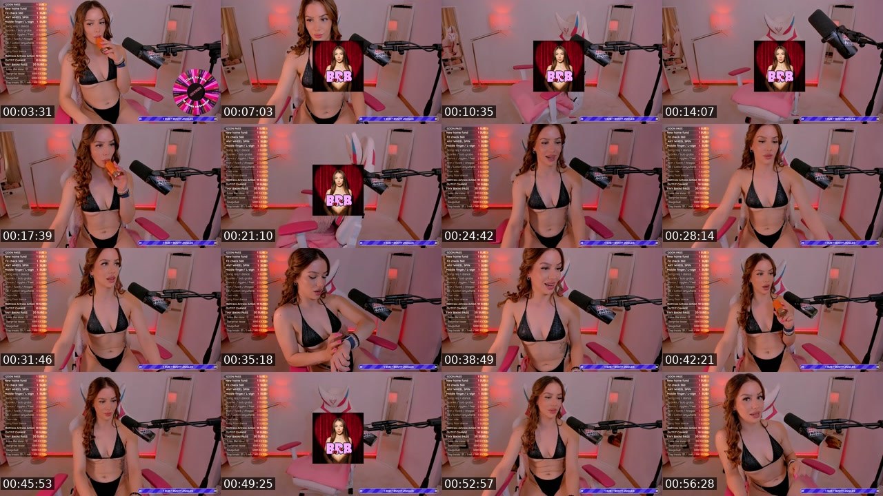 Contact-sheet preview of TheMelanieShow's Kick recording