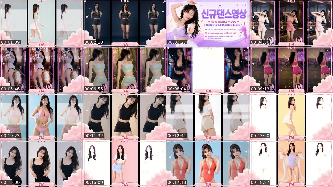 Contact-sheet preview of TiADance's Kick recording
