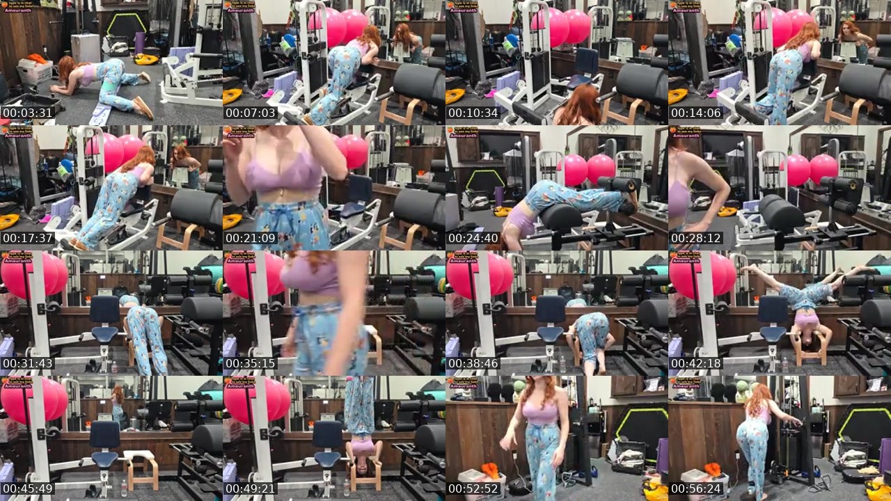 Contact-sheet preview of Amouranth's Kick recording