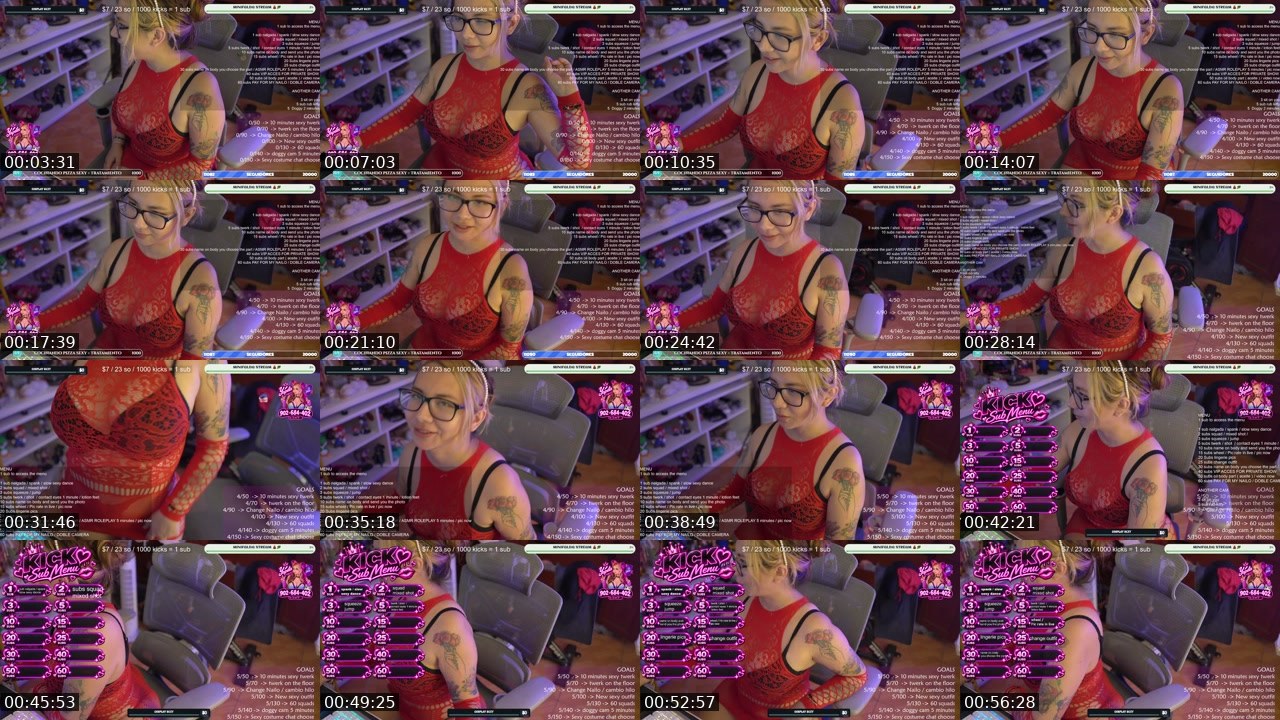 Contact-sheet preview of CarolinaBross's Kick recording