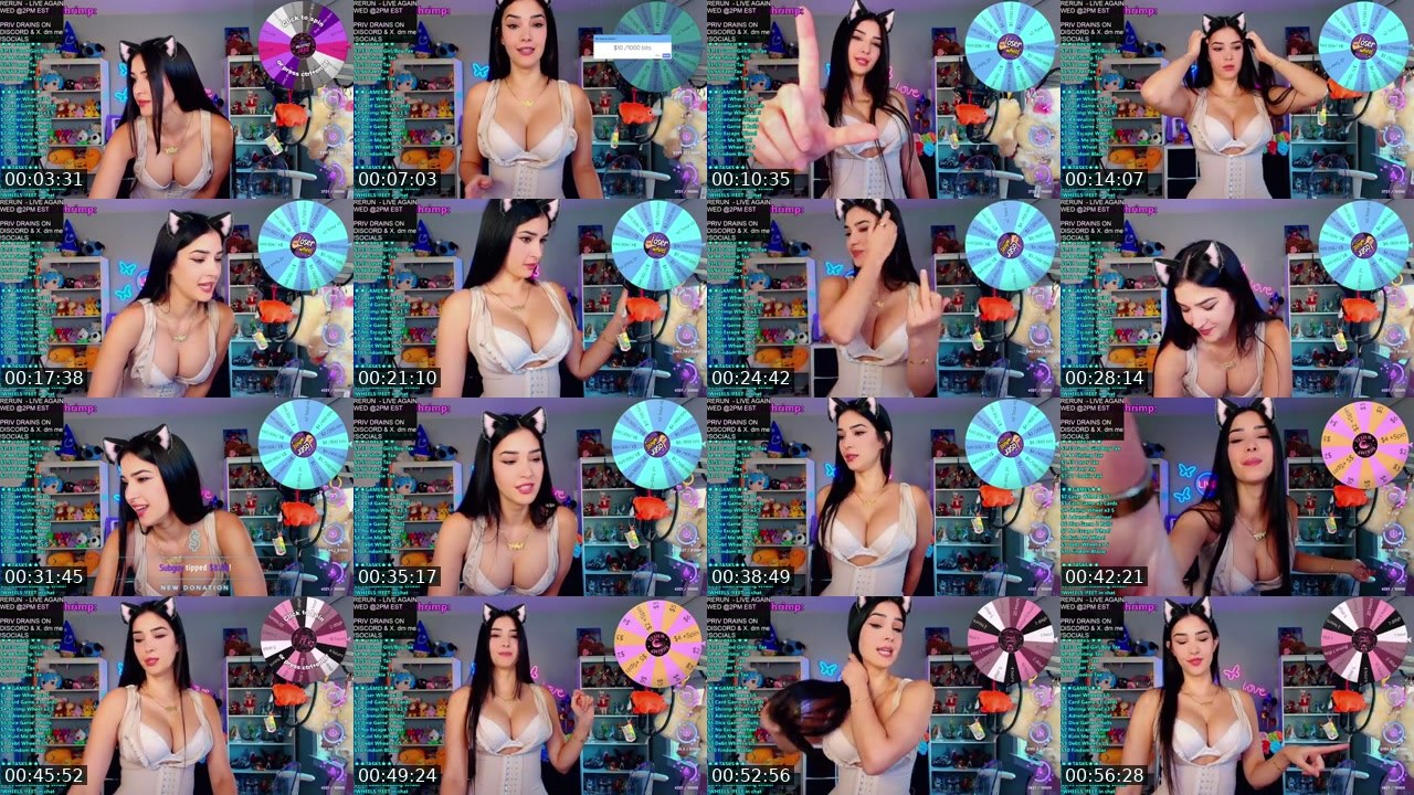 Contact-sheet preview of CinCinBear's Kick recording