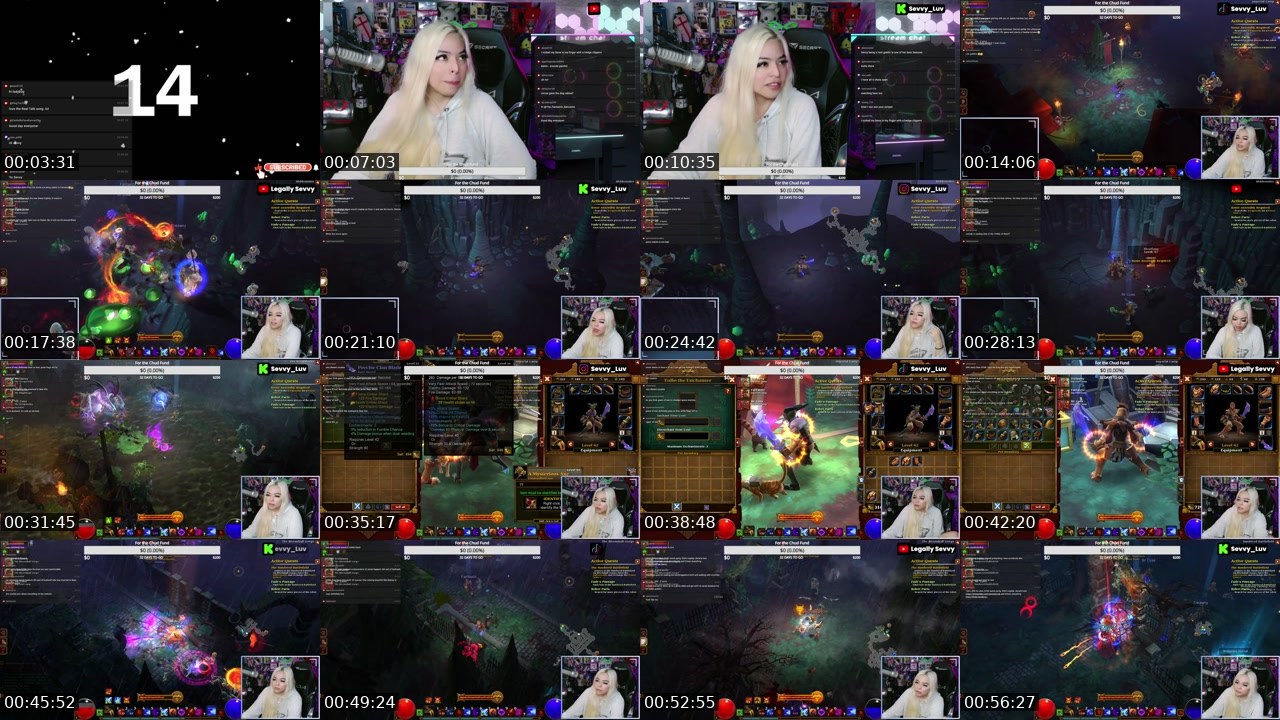 Contact-sheet preview of Sevvy_Luv's Kick recording