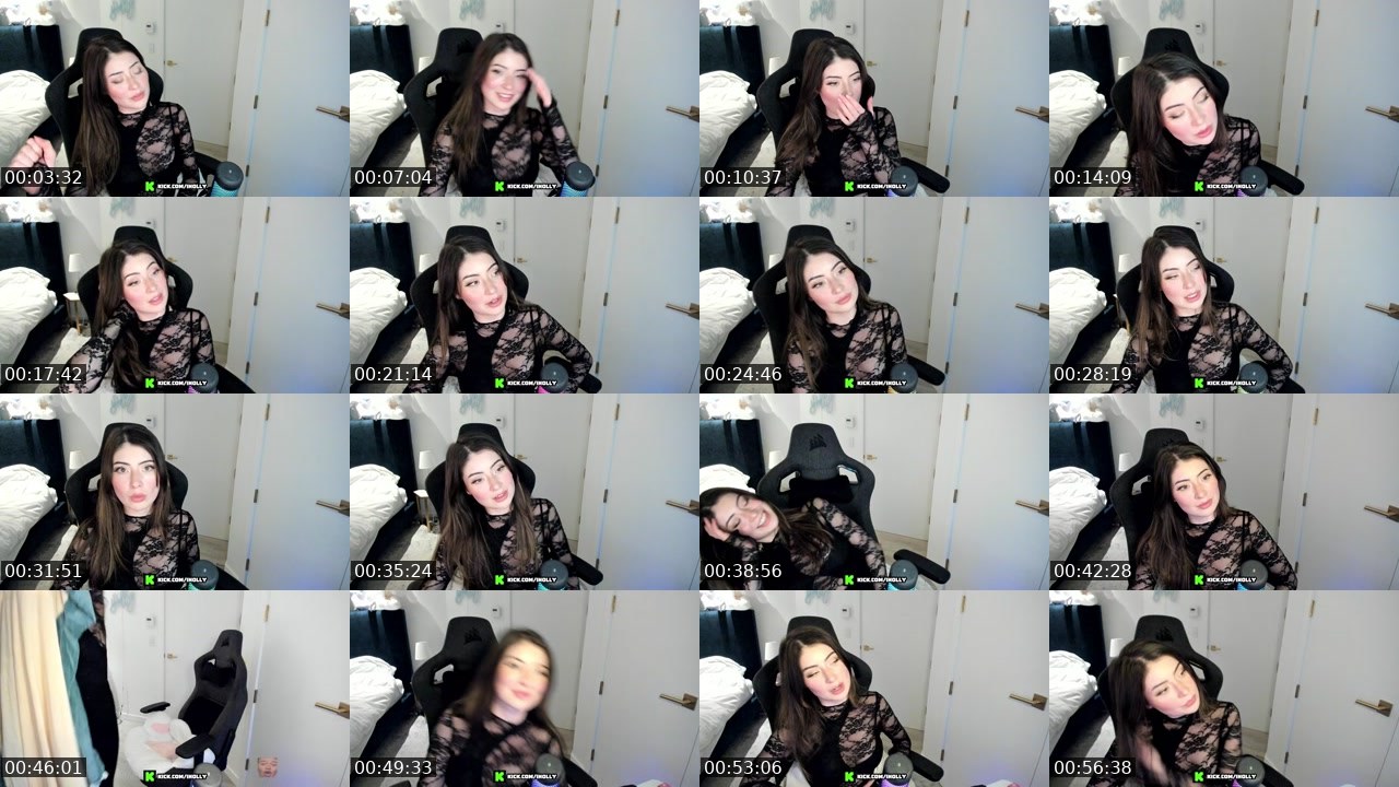 Contact-sheet preview of iHolly's Kick recording