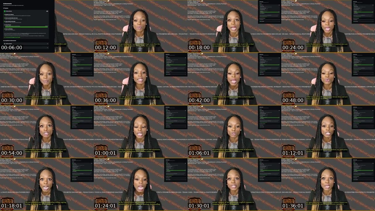 Contact-sheet preview of TeiganFoxxe's Kick recording