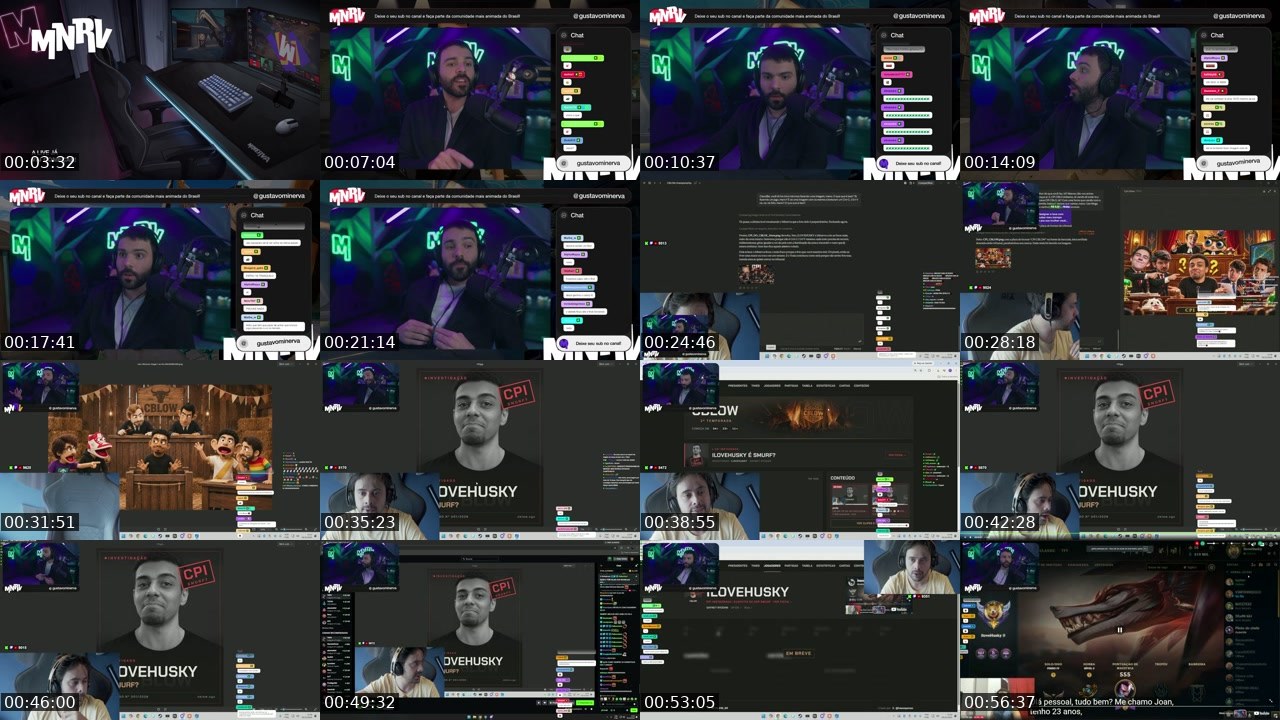 Contact-sheet preview of Minerva's Kick recording