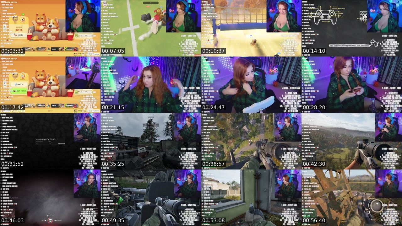 Contact-sheet preview of PeachyJade's Kick recording