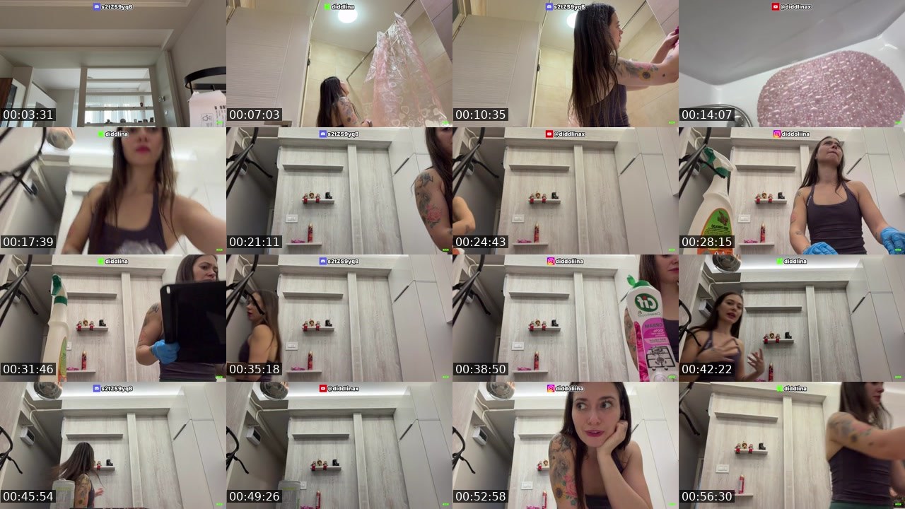 Contact-sheet preview of diddlina's Kick recording