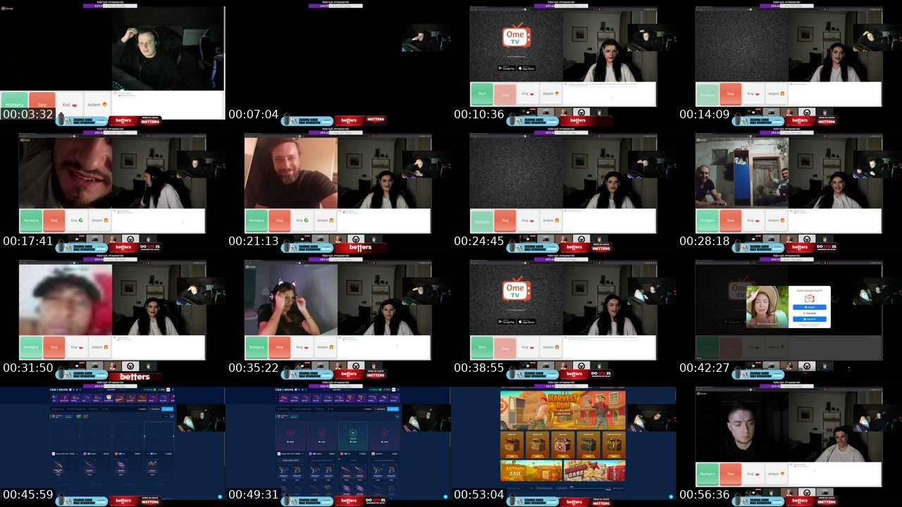 Contact-sheet preview of niter's Kick recording