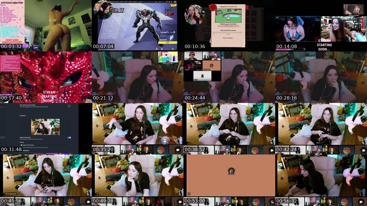 Contact-sheet preview of LitneySpears's Kick recording