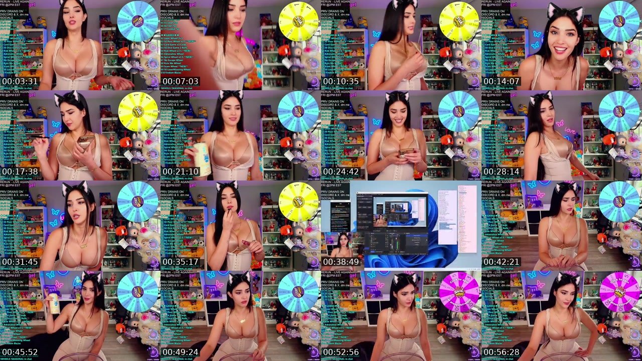 Contact-sheet preview of CinCinBear's Kick recording