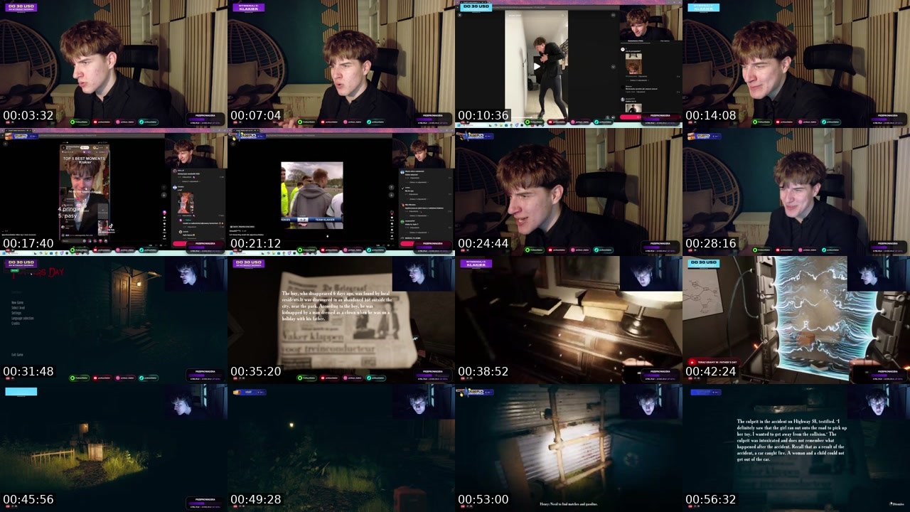 Contact-sheet preview of ProfesorKlakier's Kick recording