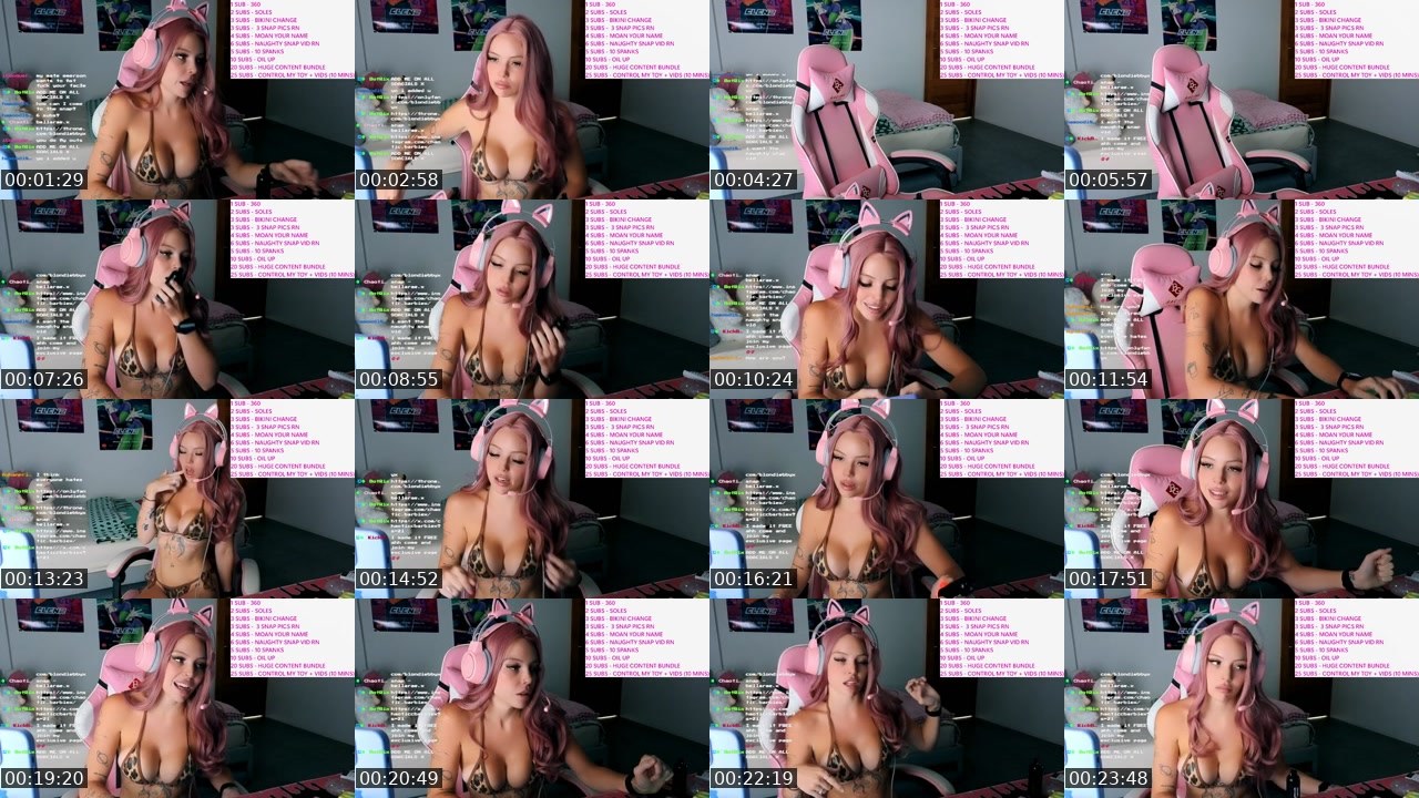 Contact-sheet preview of ChaoticBarbie's Kick recording