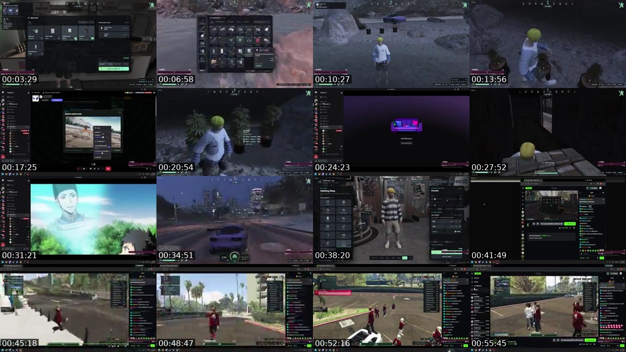 Contact-sheet preview of Senxlhai's Kick recording