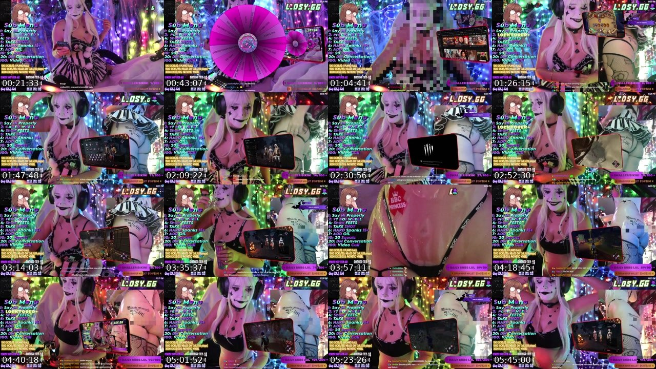 Contact-sheet preview of lidsy's Kick recording