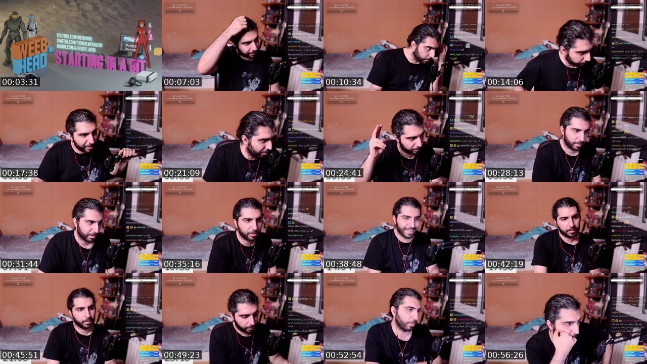 Contact-sheet preview of Weebhead's Kick recording