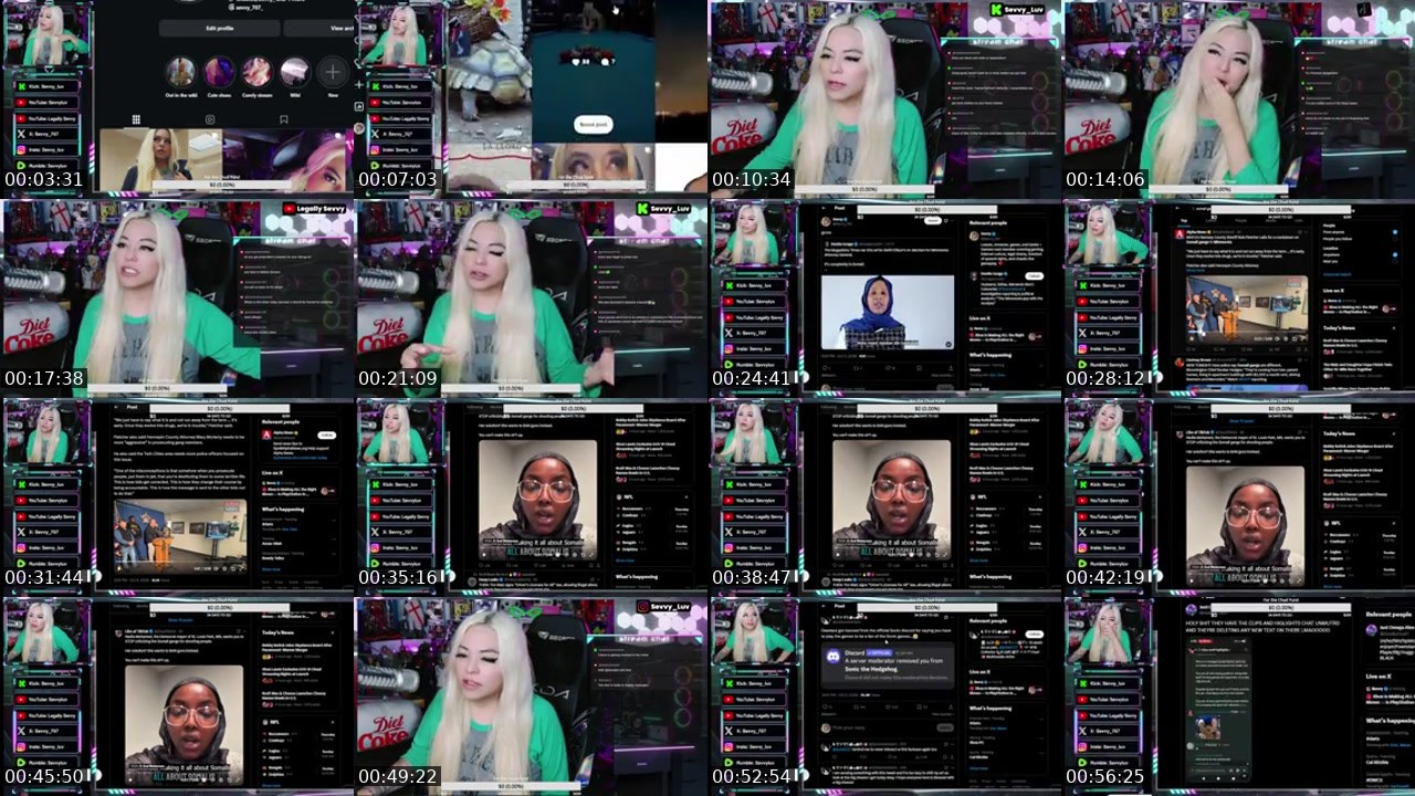 Contact-sheet preview of Sevvy_Luv's Kick recording