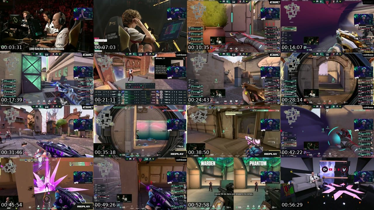 Contact-sheet preview of Minerva's Kick recording