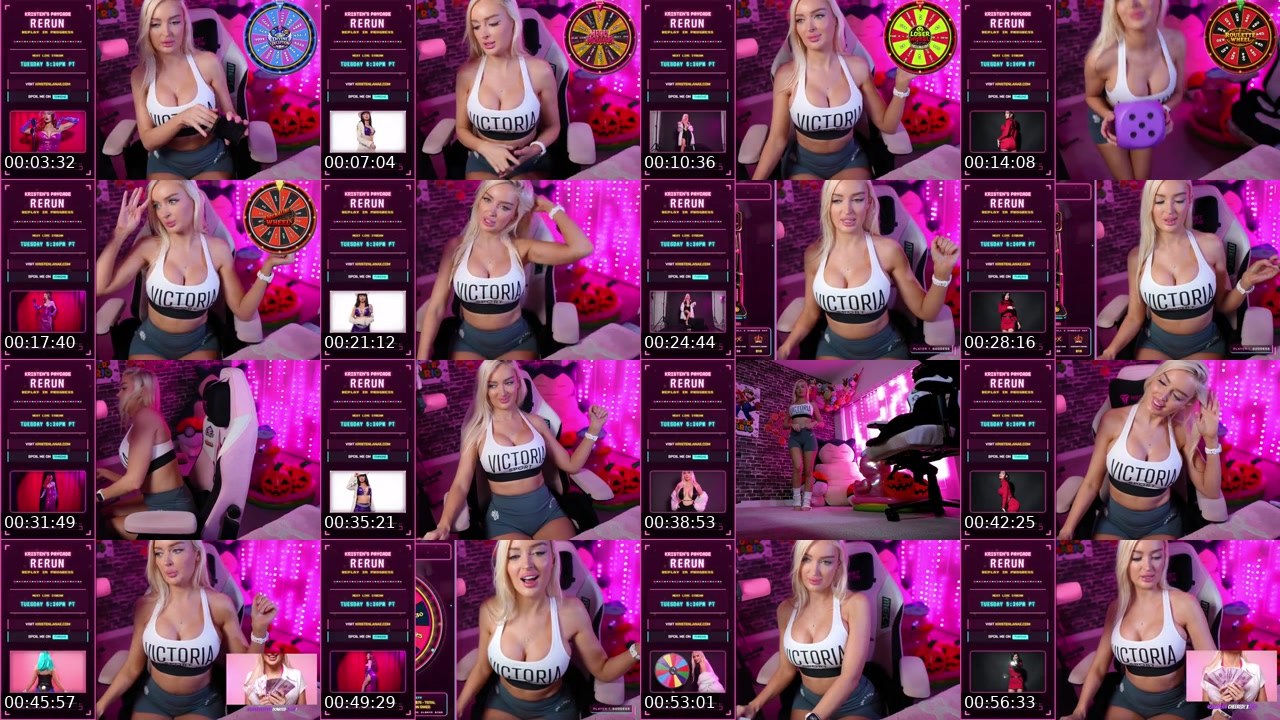 Contact-sheet preview of KristenLanae's Kick recording